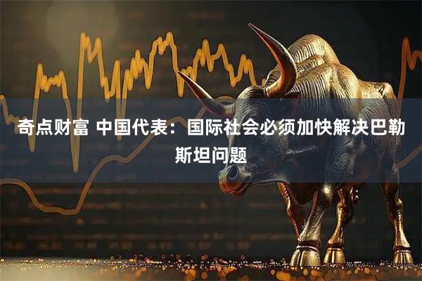 奇点财富 中国代表：国际社会必须加快解决巴勒斯坦问题